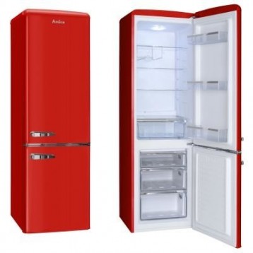 Lodówka Amica Retro FK2965.3RAA (550mm x 1810mm x 615 mm; 181 l; Klasa A++; kolor czerwony) Lodówka Amica Retro FK2965.3RAA (550mm x 1810mm x 615 mm; 181 l; Klasa A++; kolor czerwony)