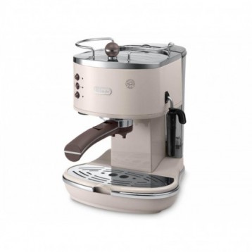 Ekspres ciśnieniowy automatyczny, kolbowy DeLonghi Icona Vintage ECOV311.BG (1100W; kolor beżowy)