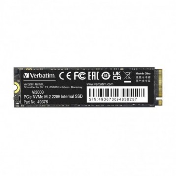 Dysk SSD Verbatim Vi3000 512GB M.2 PCIe Gen3 NVME 2280 (3300/2500 MB/s) Dysk SSD Verbatim Vi3000 512GB M.2 PCIe Gen3 NVME 2280 (3300/2500 MB/s)