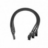 Kabel adapter Akyga AK-CA-65 4-pin (F) - 2x 4-pin (M), 1x 3-pin (M) 0,25m
