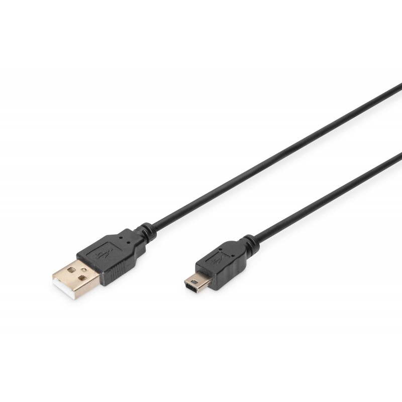 Kabel połączeniowy DIGITUS AK-300130-030-S USB2.0 Canon USB A/miniUSB B 3m