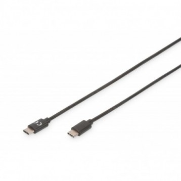 Kabel USB 2.0 DIGITUS HighSpeed Typ USB C/USB C M/M czarny 1,8m Kabel USB 2.0 DIGITUS HighSpeed Typ USB C/USB C M/M czarny 1,8m