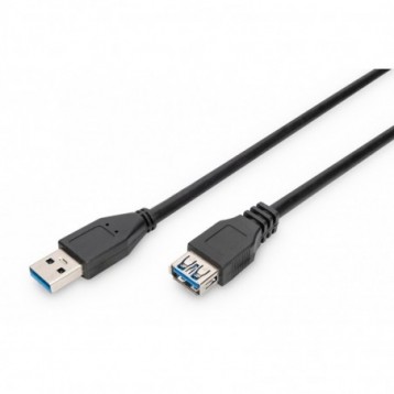 Kabel przedłużający DIGITUS USB 3.1 Gen.1 SuperSpeed 5Gbps Typ USB A/USB A M/Ż czarny 1,8m Kabel przedłużający DIGITUS USB 3.1 Gen.1 SuperSpeed 5Gbps Typ USB A/USB A M/Ż czarny 1,8m