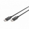 Kabel DisplayPort DIGITUS z zatrzaskami 1080p 60Hz FHD Typ DP/DP M/M czarny 10m