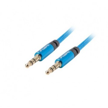 Kabel audio Lanberg Premium stereo minijack - minijack M/M 3m niebieski Kabel audio Lanberg Premium stereo minijack - minijack M/M 3m niebieski