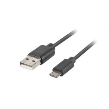Kabel USB 2.0 Lanberg micro BM-AM 3,0m QC 3.0 czarny Kabel USB 2.0 Lanberg micro BM-AM 3,0m QC 3.0 czarny