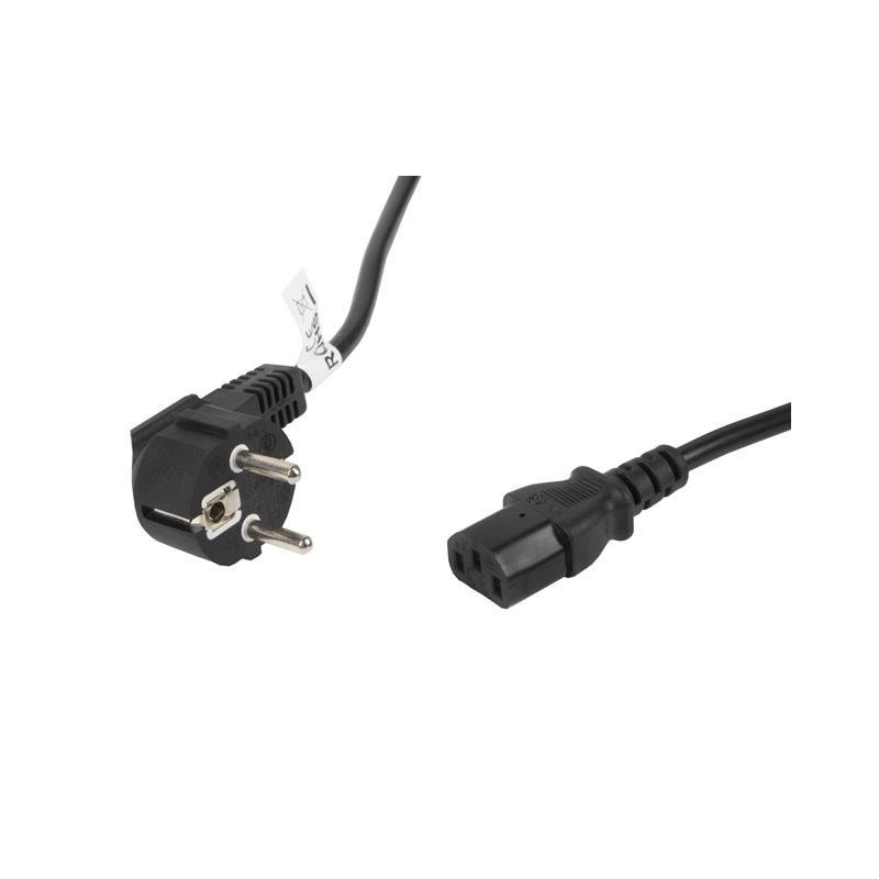 Kabel zasilający Lanberg CEE 7/7 -> IEC 320 C13 5m VDE czarny