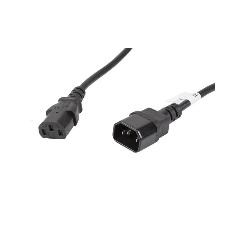 Przedłużacz kabla zasilającego Lanberg IEC 320 C13 -> C14 5m VDE czarny