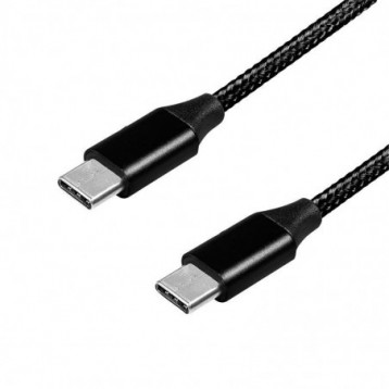 Kabel USB 2.0 LogiLink CU0154 USB-C - USB-C, M/M, czarny, 1m Kabel USB 2.0 LogiLink CU0154 USB-C - USB-C, M/M, czarny, 1m