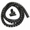 Organizator maskownica kabli Maclean MCTV-676 B czarna 25mm x 2m