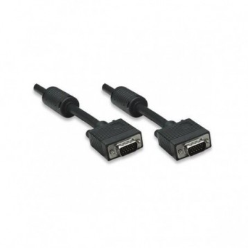 Kabel VGA Manhattan 15 M/15 M, 10m, ferryt, czarny Kabel VGA Manhattan 15 M/15 M, 10m, ferryt, czarny