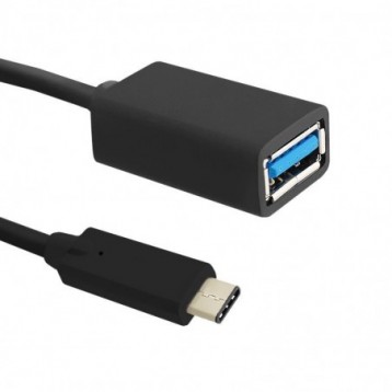 Kabel USB Qoltec 3.1 typ C męski USB 3.0 A żeński 0,2m Kabel USB Qoltec 3.1 typ C męski USB 3.0 A żeński 0,2m
