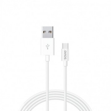 Kabel USB 2.0 Savio CL-126 USB A (M) - USB typ C (M) 5A, 1m, biały Kabel USB 2.0 Savio CL-126 USB A (M) - USB typ C (M) 5A, 1m, biały