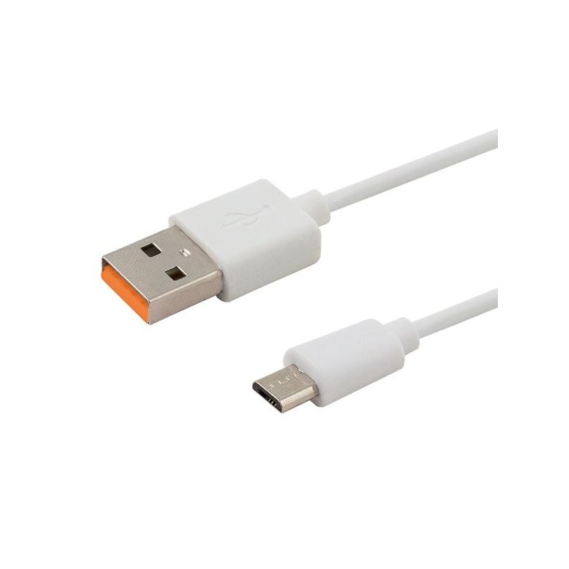 Kabel USB 2.0 Savio CL-127 USB A (M) - Micro USB B (M) 5A, 1m, biały