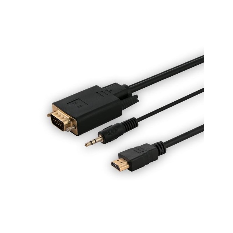 Kabel HDMI Savio CL-104 19pin męski - VGA męski 1,8m