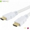 Kabel HDMI Techly HDMI-HDMI M/M 1.4 Ethernet 3D 4K, 3m, biały