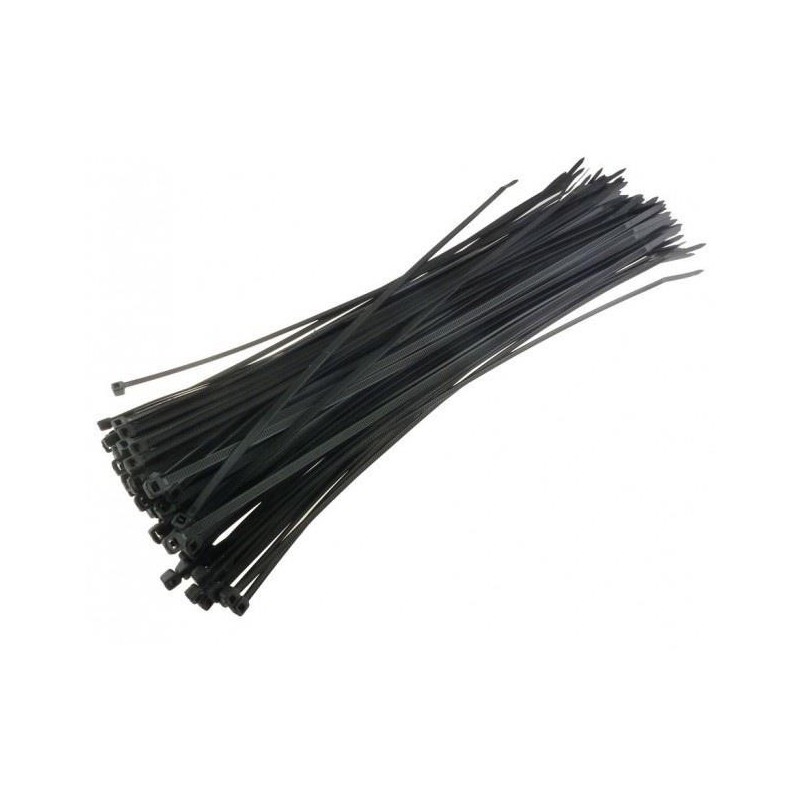 Opaski nylonowe Techly zaciskowe 140x3,5mm, 100 szt., czarne