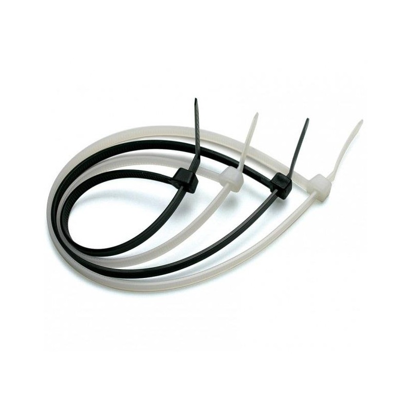 Opaski nylonowe Techly zaciskowe 200x2,5mm, 100 szt., czarne