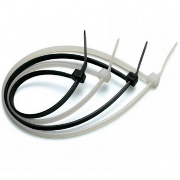 Opaski nylonowe Techly zaciskowe 200x2,5mm, 100 szt., czarne Opaski nylonowe Techly zaciskowe 200x2,5mm, 100 szt., czarne