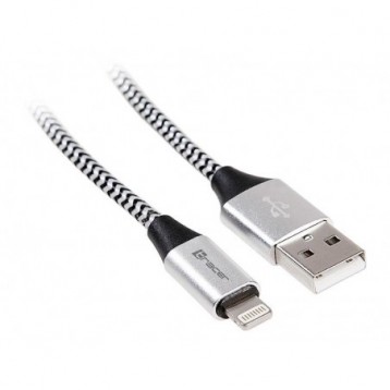 Kabel Tracer USB 2.0 iPhone AM - Lightning 1m czarno-srebrny Kabel Tracer USB 2.0 iPhone AM - Lightning 1m czarno-srebrny