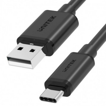 Kabel USB Unitek Y-C482BK USB-A - USB-C 2.0, m/m, 480 Mbps, 1m Kabel USB Unitek Y-C482BK USB-A - USB-C 2.0, m/m, 480 Mbps, 1m