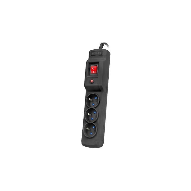Listwa zasilająca Armac Multi M3 3m 3x PL czarny