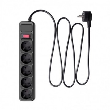 Listwa przeciwprzepięciowa Akyga AK-SP-06B 5 gniazd CEE 7/3 (Typ F) 3m Listwa przeciwprzepięciowa Akyga AK-SP-06B 5 gniazd CEE 7/3 (Typ F) 3m