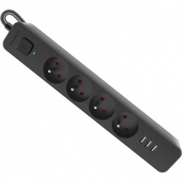 Listwa zasilająca Defender SFS 133 1,5 m, 4 gniazda, 3x USB Listwa zasilająca Defender SFS 133 1,5 m, 4 gniazda, 3x USB