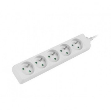 Listwa przedłużacz Lanberg 1,5m biała 5x 230V PL, kabel wykonany z pełnej miedzi Listwa przedłużacz Lanberg 1,5m biała 5x 230V PL, kabel wykonany z pełnej miedzi