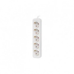 Listwa przedłużacz Lanberg 3m biała 5x 230V Schuko, kabel wykonany z pełnej miedzi
