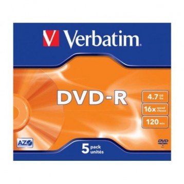 DVD-R Verbatim 4.7GB X16 Matt Silver (5 Jewel Case) DVD-R Verbatim 4.7GB X16 Matt Silver (5 Jewel Case)