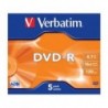 DVD-R Verbatim 4.7GB X16 Matt Silver (5 Jewel Case)
