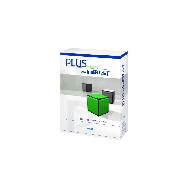 Oprogramowanie InsERT - zielony PLUS dla InsERT GT
