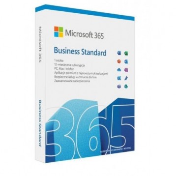Oprogramowanie Microsoft M365 Bus Standard Retail Polish Subscription P8 EuroZone 1 License Medialess 1 Year Oprogramowanie Microsoft M365 Bus Standard Retail Polish Subscription P8 EuroZone 1 License Medialess 1 Year