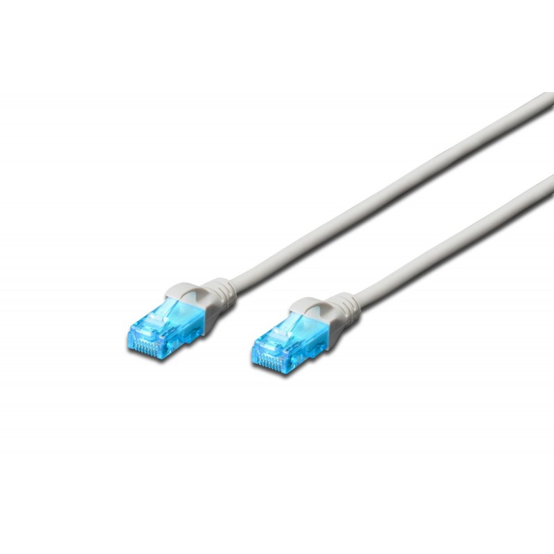 Patchcord DIGITUS UTP kat. 5e 2m PVC szary