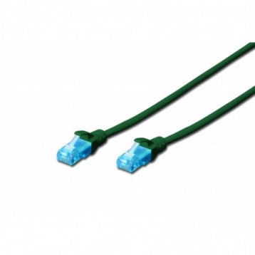 Patchcord DIGITUS UTP kat. 5e 1m PVC zielony Patchcord DIGITUS UTP kat. 5e 1m PVC zielony