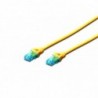 Patchcord DIGITUS UTP kat. 5e 5m PVC żółty