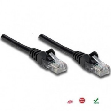 PatchCord 100% miedź Intellinet Cat.5e UTP, 1m, czarny PatchCord 100% miedź Intellinet Cat.5e UTP, 1m, czarny