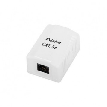 Gniazdo natynkowe Lanberg OU5-0001-W kat.5e 1X RJ45 Gniazdo natynkowe Lanberg OU5-0001-W kat.5e 1X RJ45