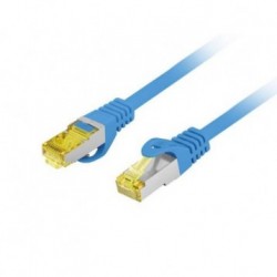 Patchcord Lanberg FTP kat.6A 0,5m LSZH CU fluke passed niebieski