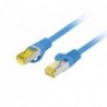 Patchcord Lanberg FTP kat.6A 0,5m LSZH CU fluke passed niebieski