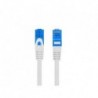 Patchcord Lanberg S/FTP kat.6A 0,5m LSZH CCA fluke passed szary