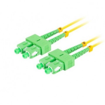 Patchcord światłowodowy Lanberg SM SC/APC-SC/APC DUPLEX 3.0mm LSZH G657A1 1m żółty Patchcord światłowodowy Lanberg SM SC/APC-SC/APC DUPLEX 3.0mm LSZH G657A1 1m żółty