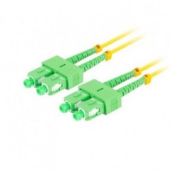 Patchcord światłowodowy Lanberg SM SC/APC-SC/APC DUPLEX 3.0mm LSZH G657A1 5m żółty