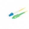 Patchcord światłowodowy Lanberg SM LC/UPC-SC/APC SIMPLEX 3.0mm LSZH G657A1 2m żółty