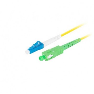 Patchcord światłowodowy Lanberg SM LC/UPC-SC/APC SIMPLEX 3.0mm LSZH G657A1 3m żółty Patchcord światłowodowy Lanberg SM LC/UPC-SC/APC SIMPLEX 3.0mm LSZH G657A1 3m żółty