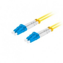 Patchcord światłowodowy Lanberg SM LC/UPC-LC/UPC DUPLEX 3.0mm LSZH G657A1 1m żółty