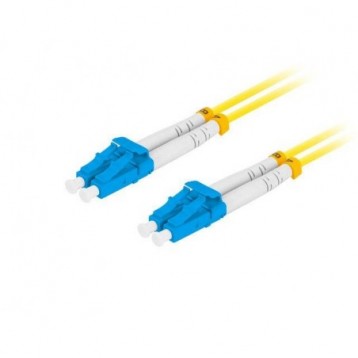Patchcord światłowodowy Lanberg SM LC/UPC-LC/UPC DUPLEX 3.0mm LSZH G657A1 1m żółty