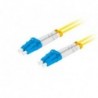 Patchcord światłowodowy Lanberg SM LC/UPC-LC/UPC DUPLEX 3.0mm LSZH G657A1 1m żółty