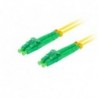 Patchcord światłowodowy Lanberg SM LC/APC-LC/APC DUPLEX 3.0mm LSZH G657A1 2m żółty